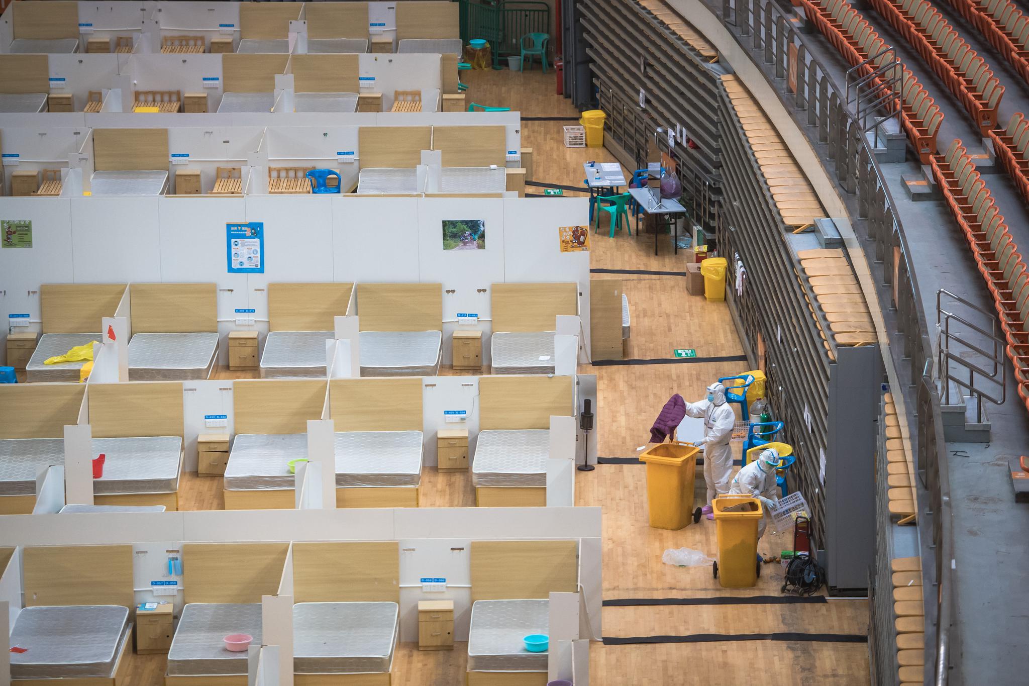 武汉体育中心方舱医院休舱