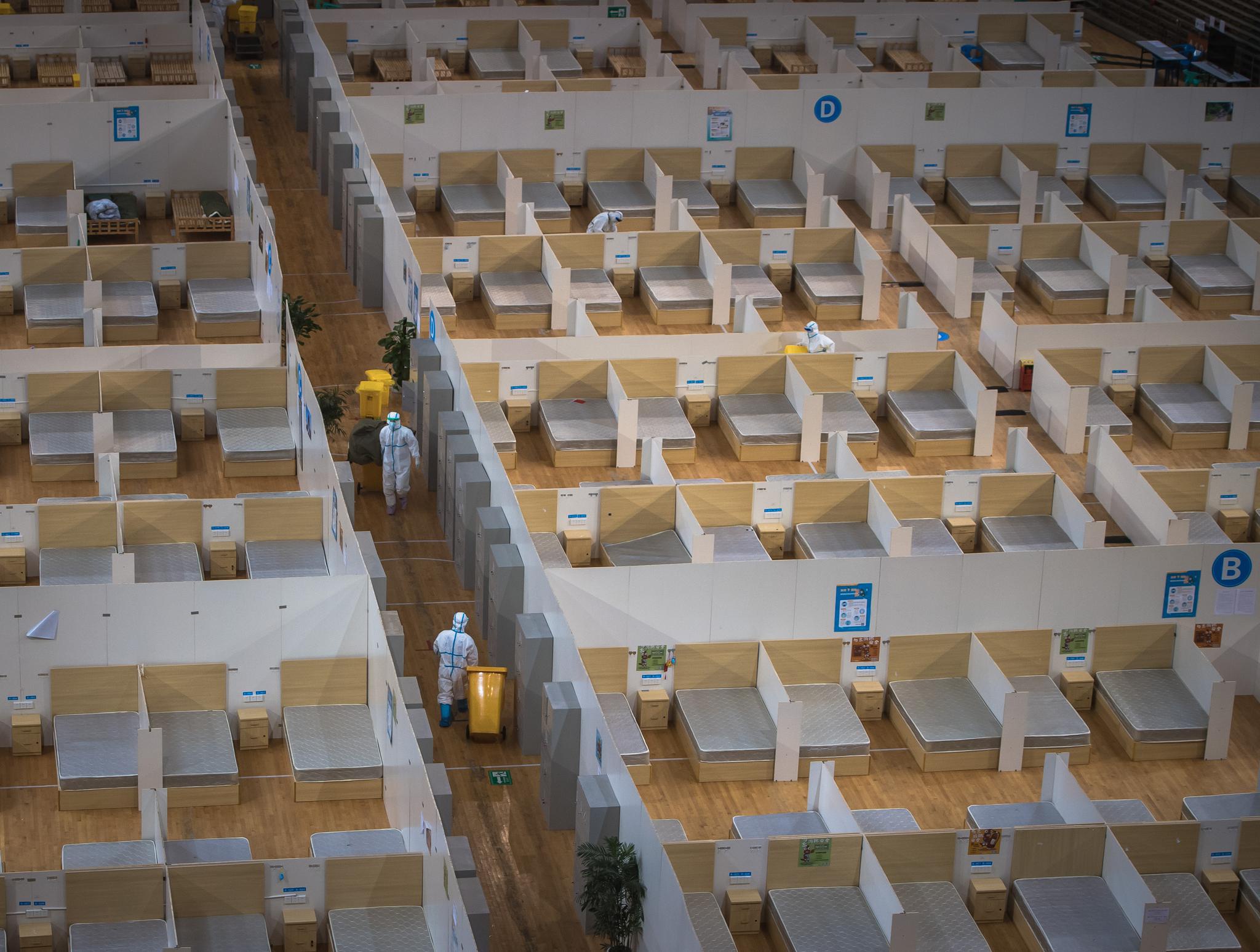 武汉体育中心方舱医院休舱