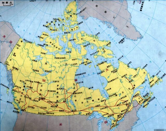 加拿大土地面积图片
