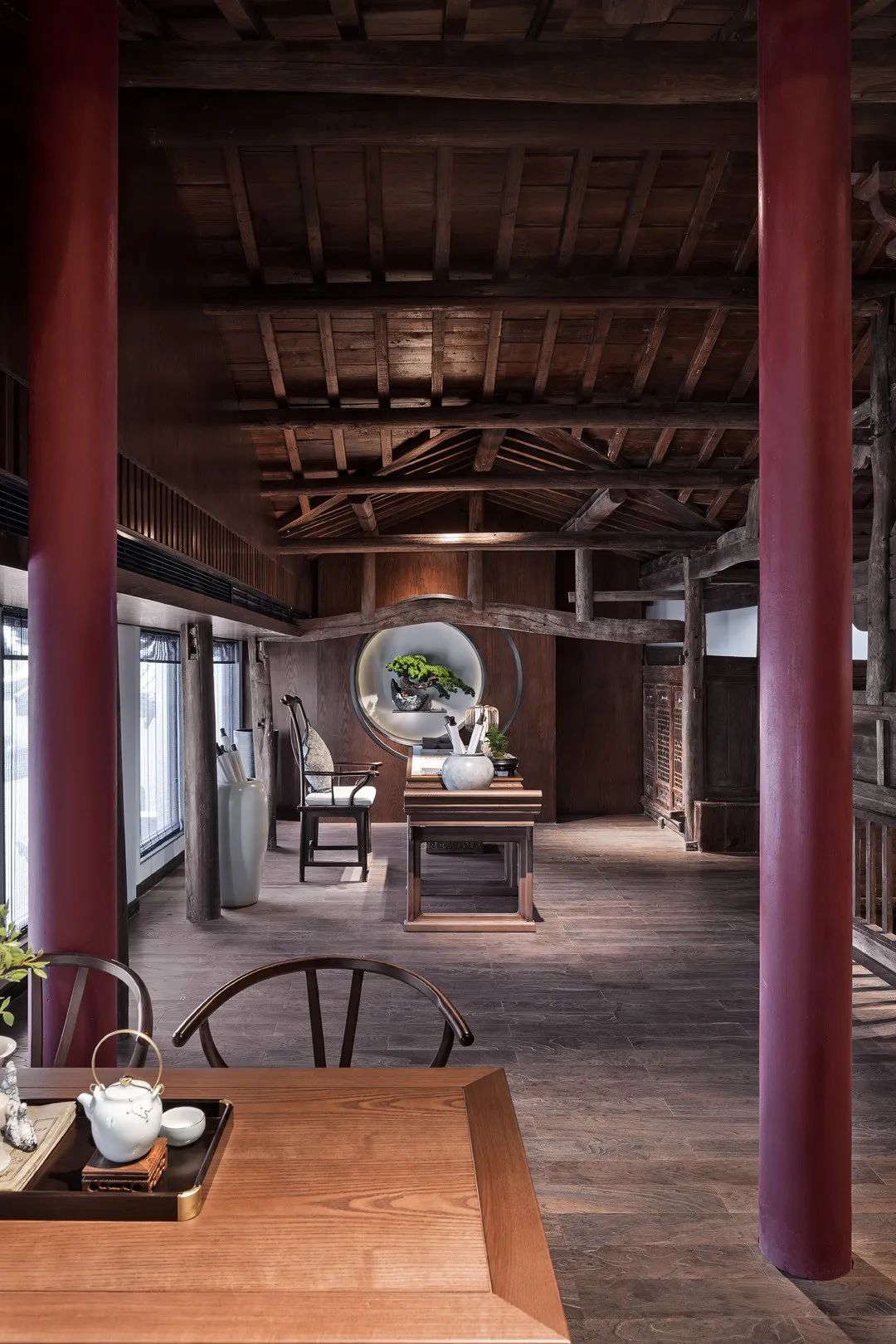 土豪砸下6亿,改造徽派百年老宅,里面的古董字画,都价值不菲|茶室|古建