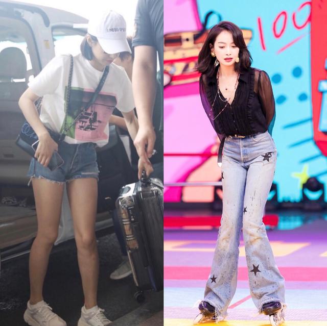 吴昕的筷子腿太秀了,生图还能这么瘦,网友:这波操作羡慕了