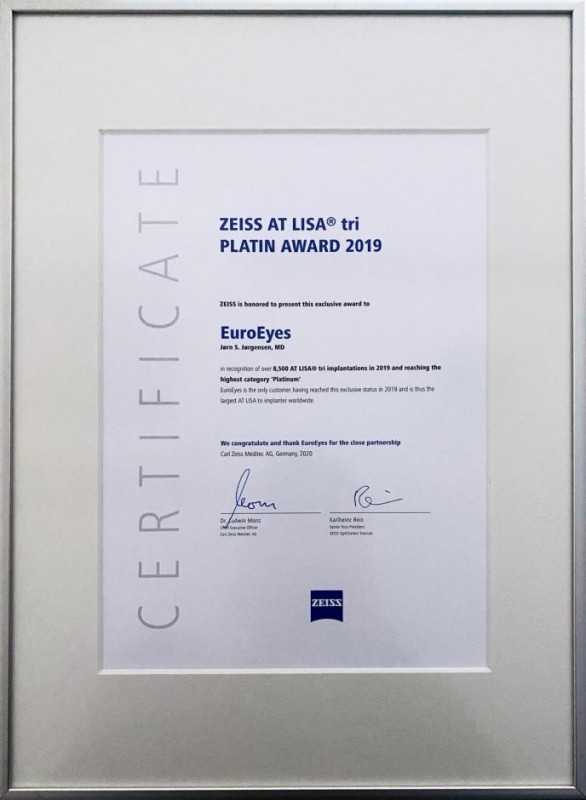 眼科界奥斯卡蔡司奖今日揭晓德视佳不负众望实现五连冠