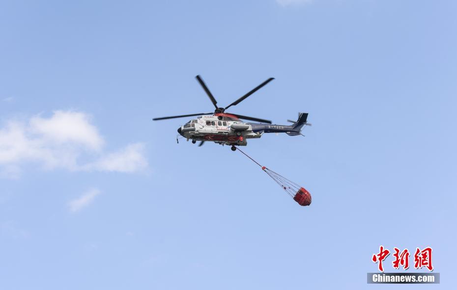 山东森林消防直升机编队举行联训 提升飞行"灭火"能力山东森林消防