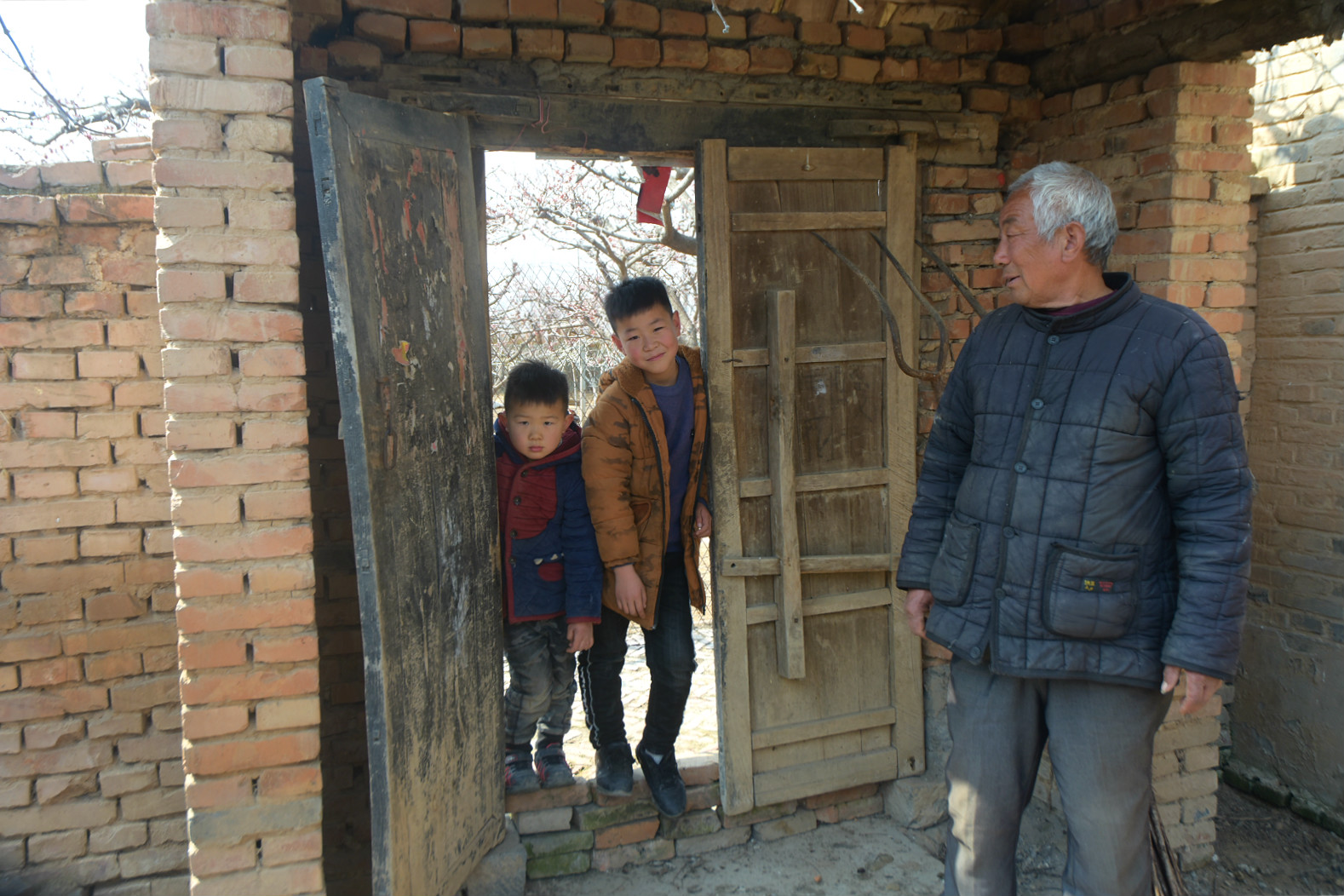 农民家门口种植果树,林下养殖有套路,半斤重大鹅蛋真喜人