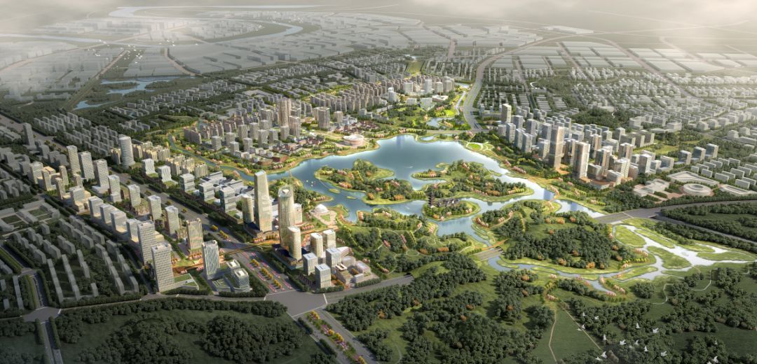 简州新城依托山水共融, 花海林麓的生态优势, 学习借鉴先进地区规划