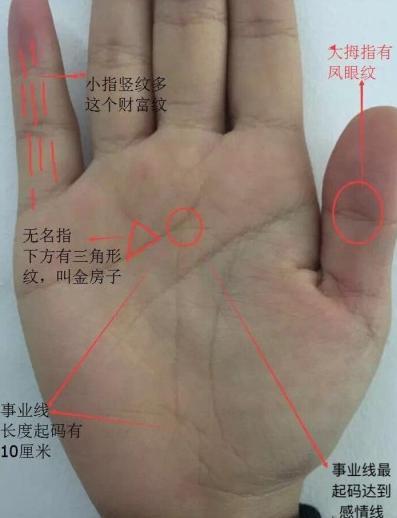 有这种手纹的人一生不缺钱花是千万身家之人