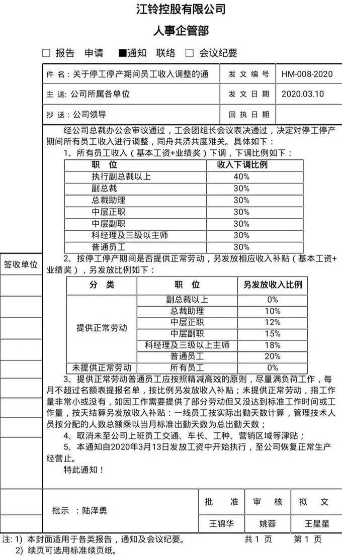 国内疫情已控，为何陆风汽车却停工降薪？