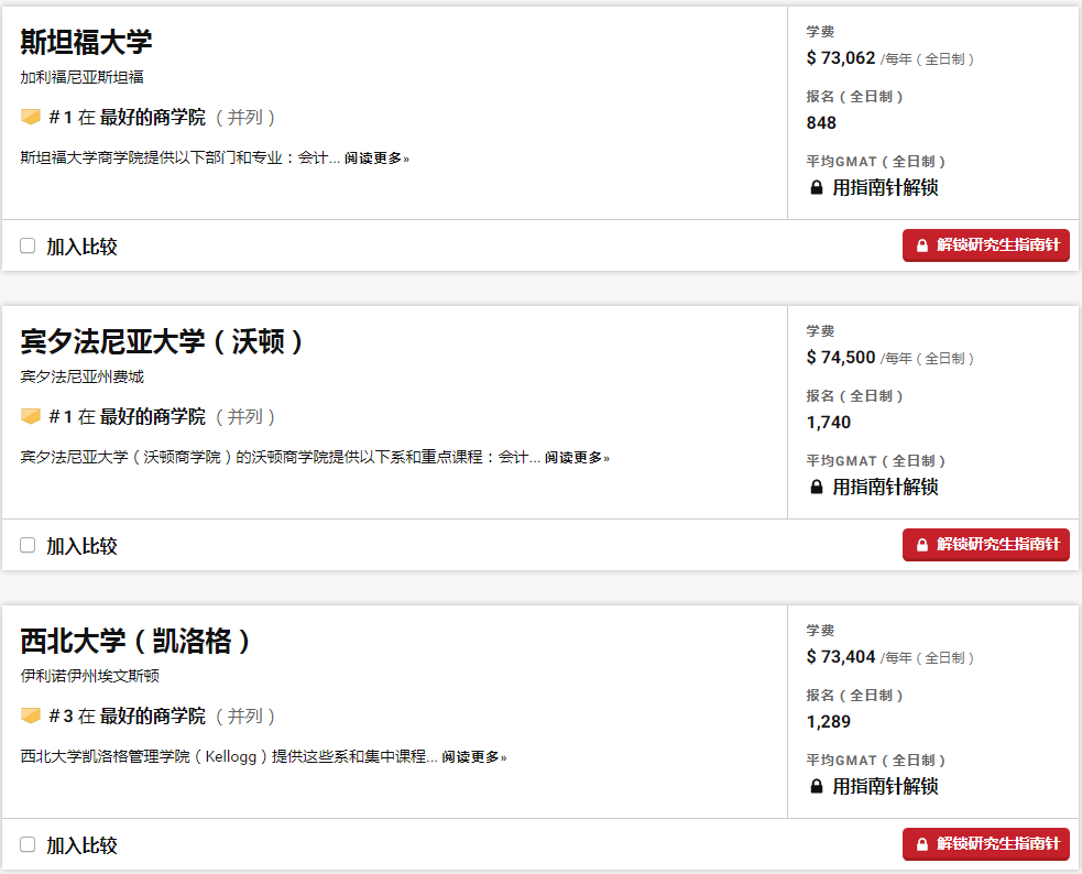 美国研究生院排名_美国研究生院最新排行榜