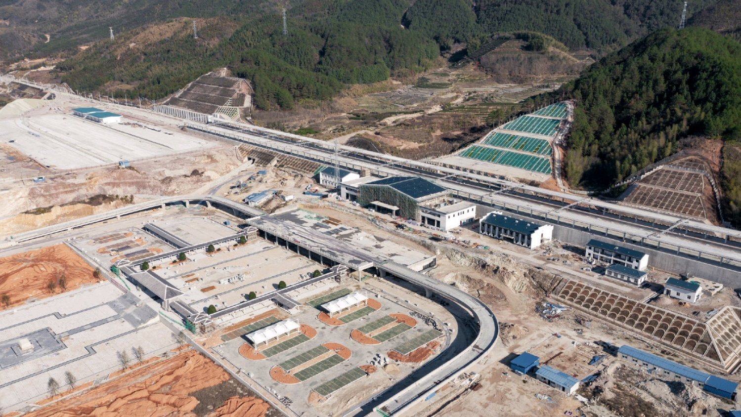 衢宁铁路线上一个新建中间站松溪站