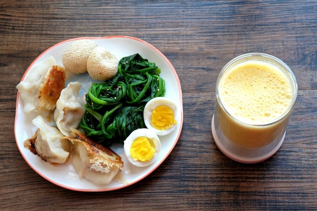 晒晒我的14天单人早餐,坚持分餐制,营养健康还能控制食量,完美