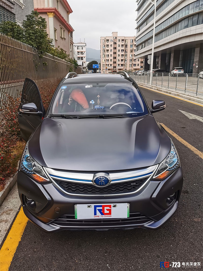 比亚迪宋dm车身改色膜 rg瑞集改色膜深圳龙华加盟店出品