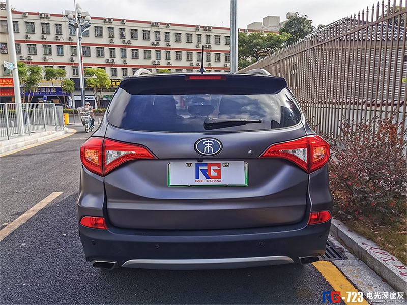 比亚迪宋dm车身改色膜 rg瑞集改色膜深圳龙华加盟店出品