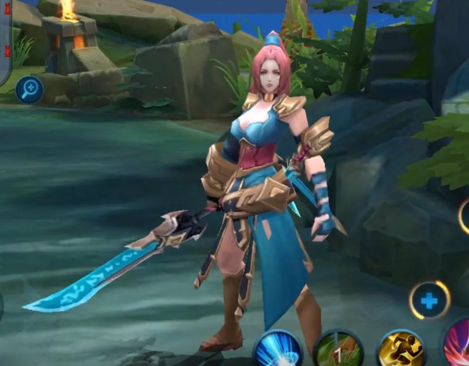 剑舞者作为花木兰的伴生皮肤,虽然只是在外形颜色上做了改变,但手感比