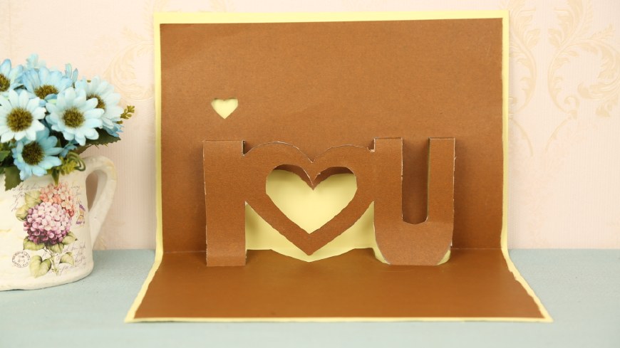 教你用一张纸制作出立体贺卡折上是一张纸打开就是一幅画