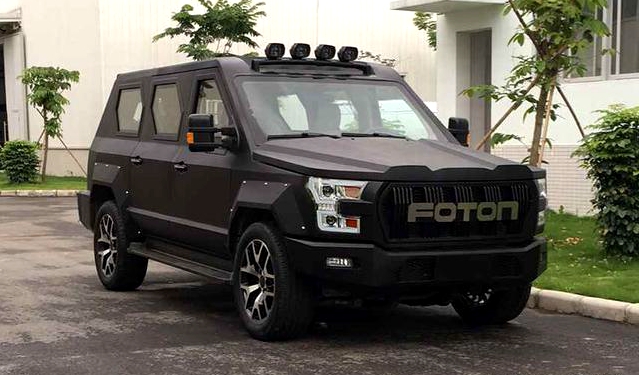 国产suv再次发力福田拓陆者柴油四驱越野车亮相比普拉多气派