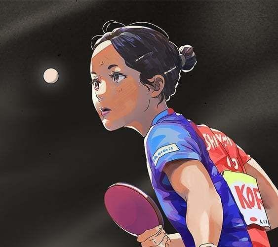 的是至今没有国乒女队的漫画形象出现,这次公布的四人还是没有刘诗雯