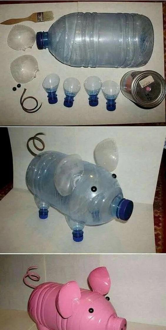 一起来看看经典塑料瓶小猪的做法!