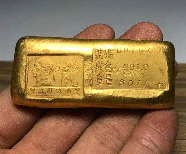 民国时期的俗称黄鱼的金条值多少钱现如今有多大价值