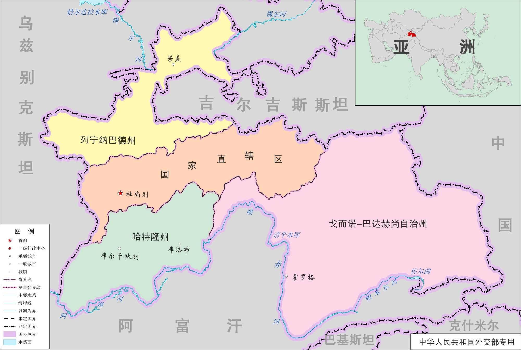 塔吉克斯坦地图不过,塔吉克斯坦也是幸运的,在经历苏联解体,国家