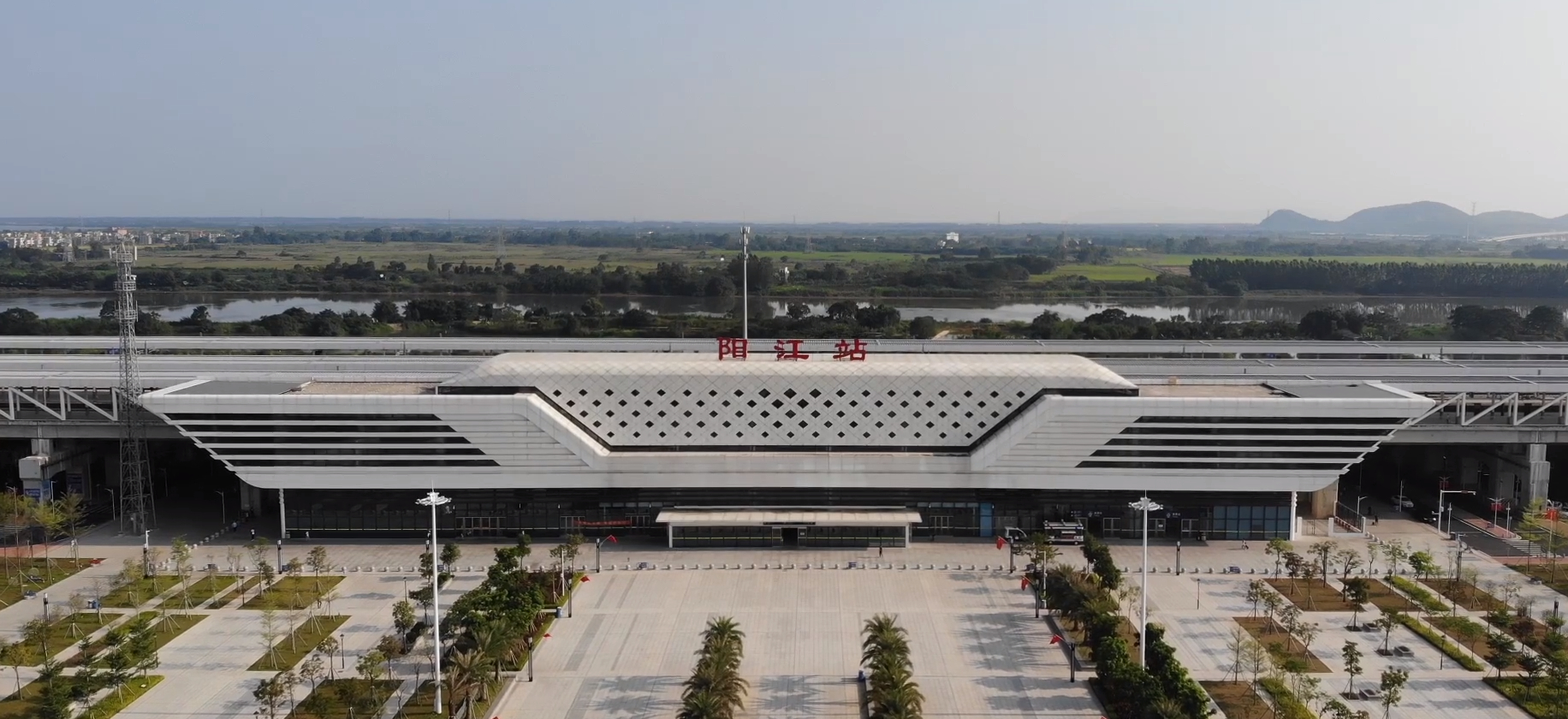 江湛铁路沿线的高铁站之一——阳江站