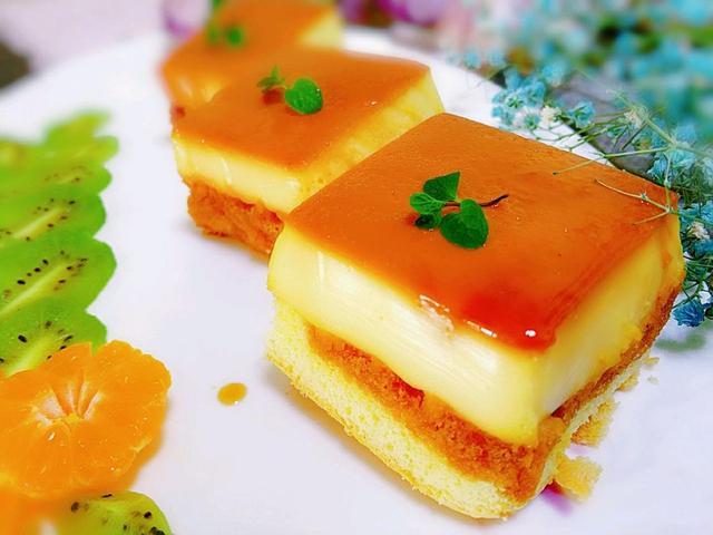 布丁蛋糕遇到焦糖下午茶大爱琥珀色通透外表太治愈了