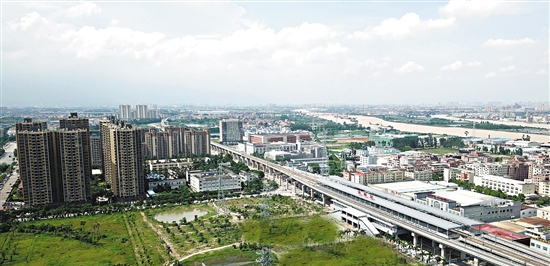 穗深城际铁路主线与琶洲支线的枢纽站——洪梅站