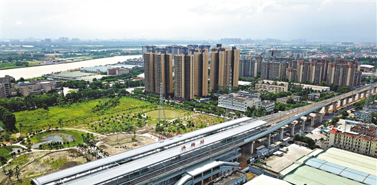 穗深城际铁路主线与琶洲支线的枢纽站——洪梅站
