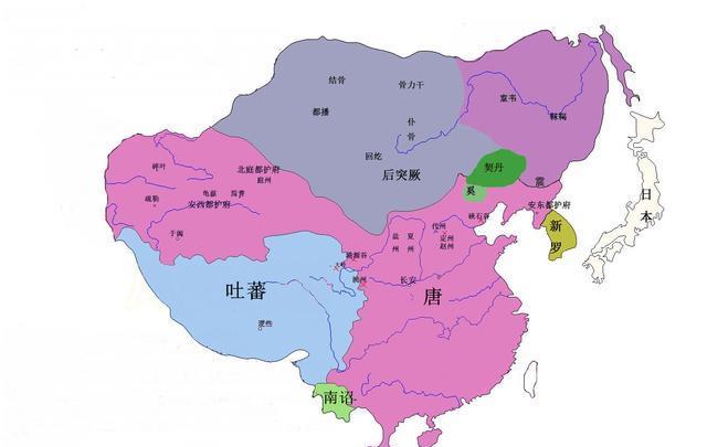 通过地图了解唐朝疆域变迁一个庞大的帝国最后竟然被肢解