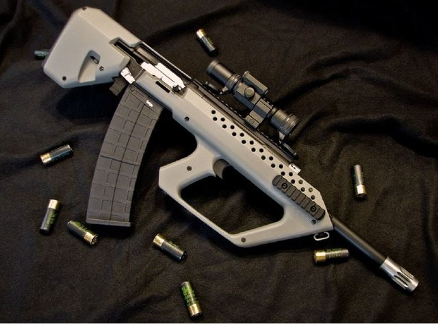 无托步枪的典范奥地利斯太尔aug突击步枪