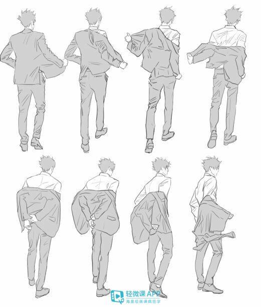 人体背部画法教程,男女背部绘制画法教程!