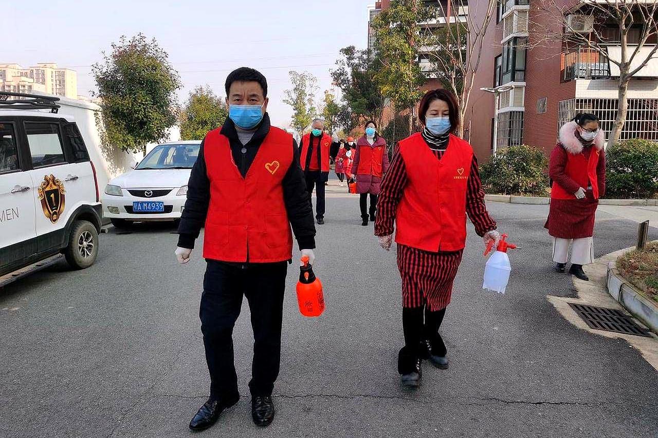 防疫工作作己任,武汉市新洲区阳逻街,三无社区防疫情