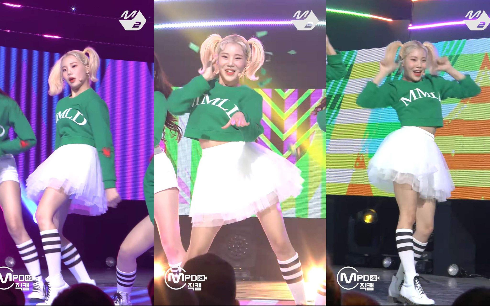 刷爆抖音的韩国灵魂舞者黄毛双马尾,硬是把女神洪真英跳成了伴唱