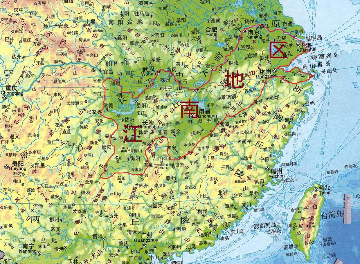 你知道我们经常所说的"江南地区",主要是指哪些地方吗?