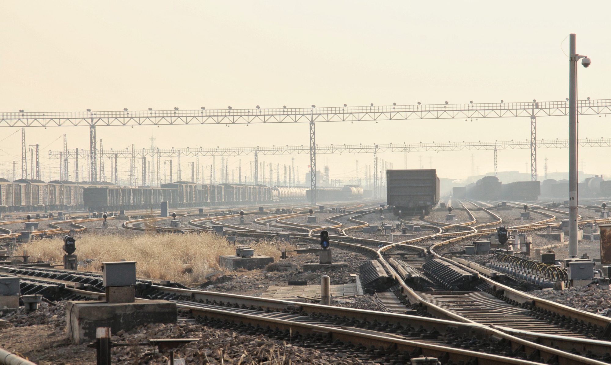 石家庄市重要的的货运火车站——石家庄南站