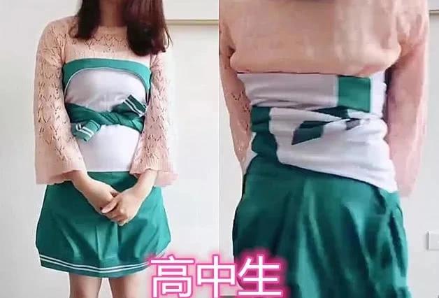 "校服"怎么穿"潮流",小学生vs初中生,看到大学生:我爱了!