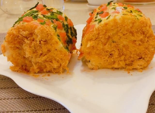 家庭版肉松火腿面包卷,松软香甜,孩子的最爱