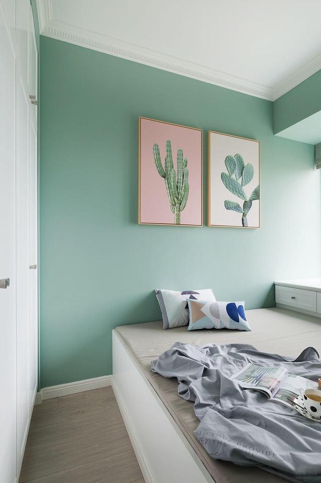 3室2厅薄荷绿家装,营造舒适的生活格调