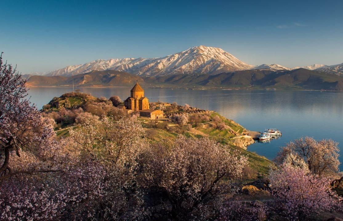 土耳其凡湖风光由于地中海喜马拉雅消亡边界在小亚细亚半岛的南部自东