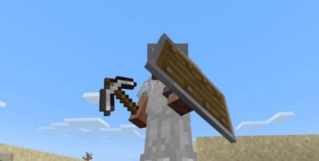 尽量绕开女巫的药瓶,不去招惹铁傀儡,遇见苦力怕也可以用方块把它挡住