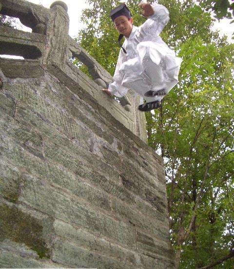 闫芳隔空打人与陈师行轻功飞上4米墙有此神功奥运包揽多少金牌