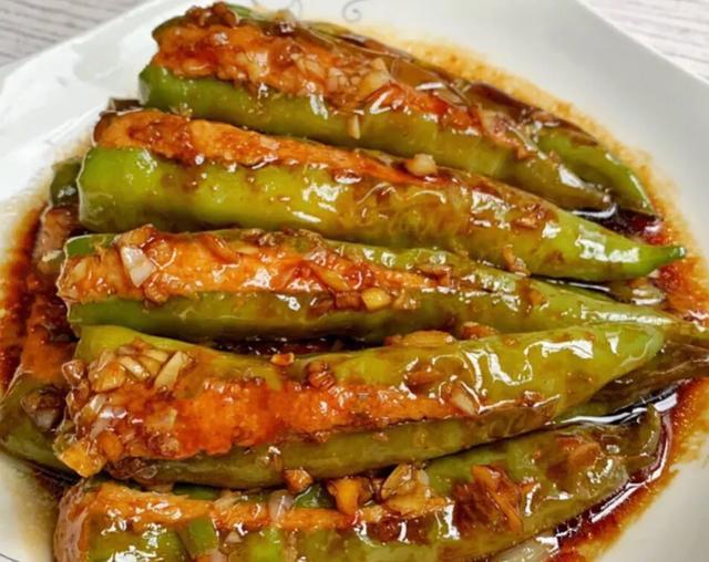 超下饭的青椒酿肉,肉菜的完美搭配