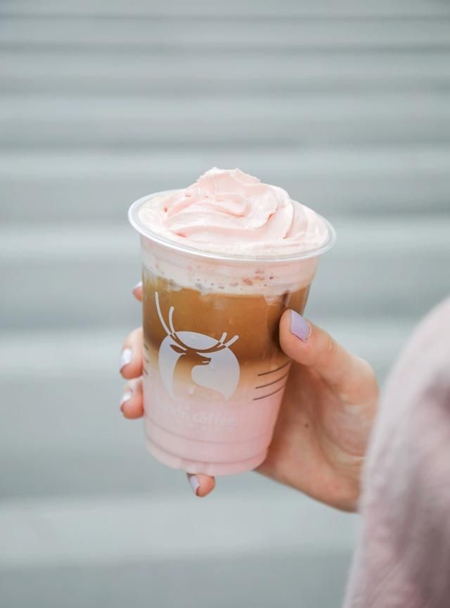 这家樱花拿铁也太太太太粉了吧