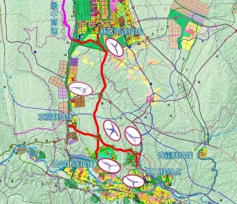 中通道预计2022年建成通车连接兰州新区止于九州北