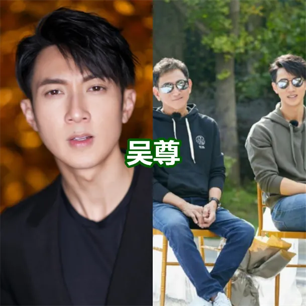 有种"复制粘贴"叫父子,胡歌肖战还好,吴尊:确定不是双胞胎?