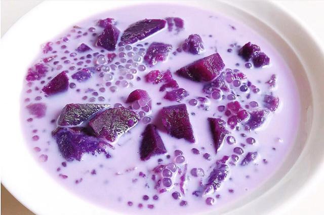 好吃不胖,香浓的紫薯西米露,好吃巨简单