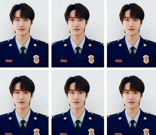 男星证件照大比拼:军装王一博不算啥,看到易烊千玺一眼就沦陷