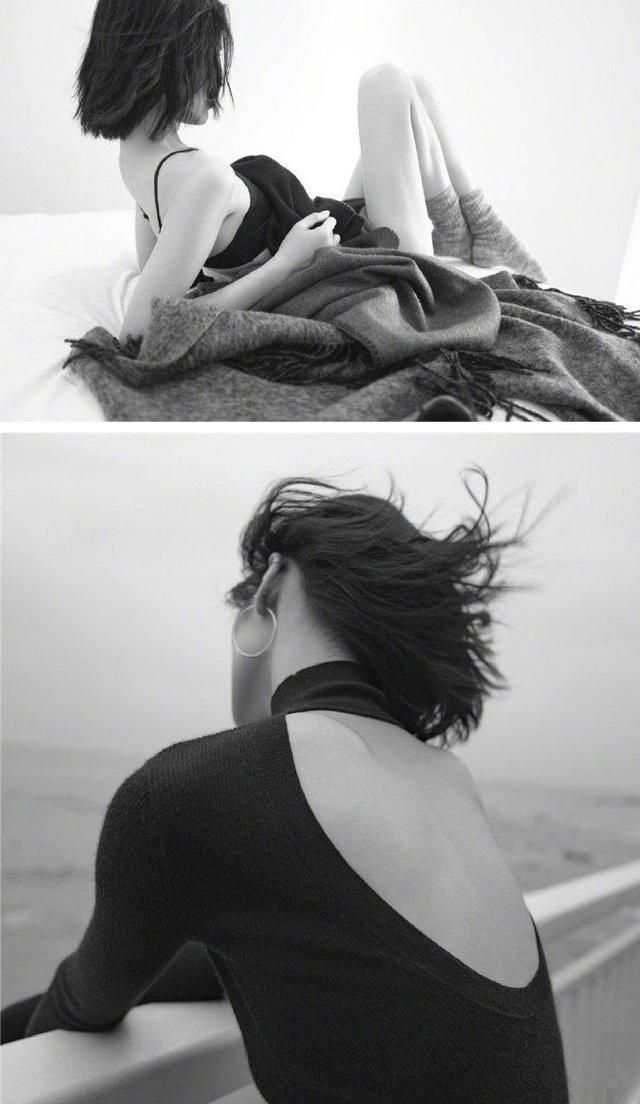 有一种美叫刘雯的蝴蝶背轻薄劲美仿佛看到了翅膀