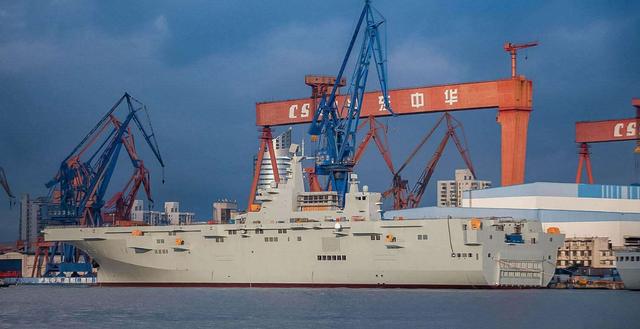 一个月前后对比图075型2号舰进展神速或在关键节点下水