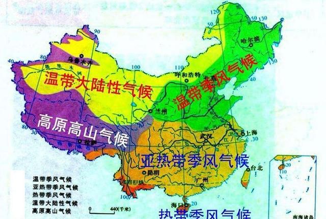 是由于我国地理位置的气候环境而导致的,华南地区和江南地区处于海洋