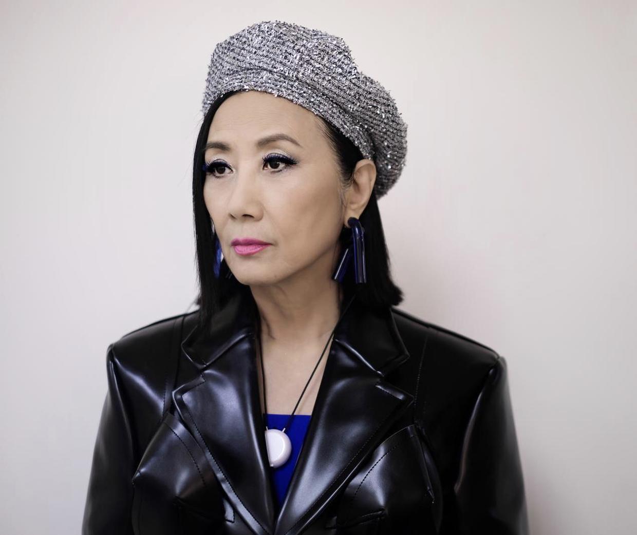 汪明荃真是不老女神波波头短发搭配皮衣高贵大气减龄又洋气